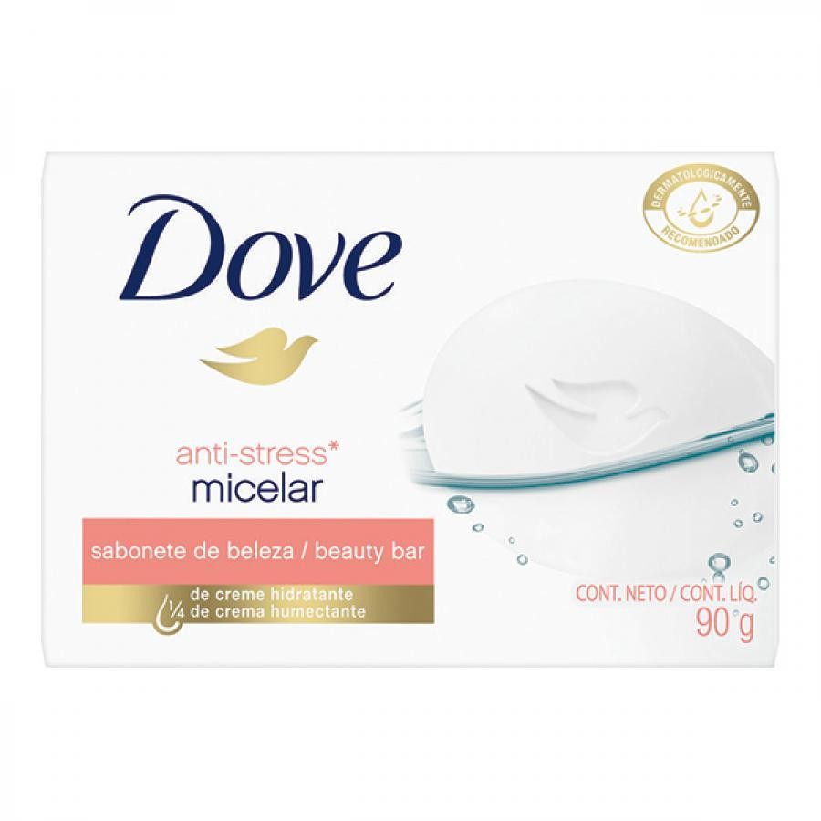 Sabonete Dove Anti Stress ?gua Micelar 90g - Pele Macia 1 Sabonete Dove Anti Stress Água Micelar 90G