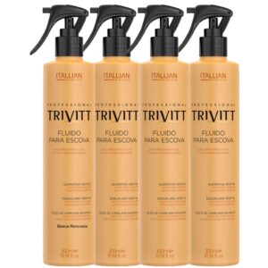 Kit 4 Fluidos Para Escova Protetor Térmico 300Ml