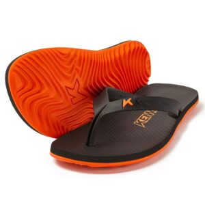 Chinelo Kenner New Summer Masculino - Preto e Laranja