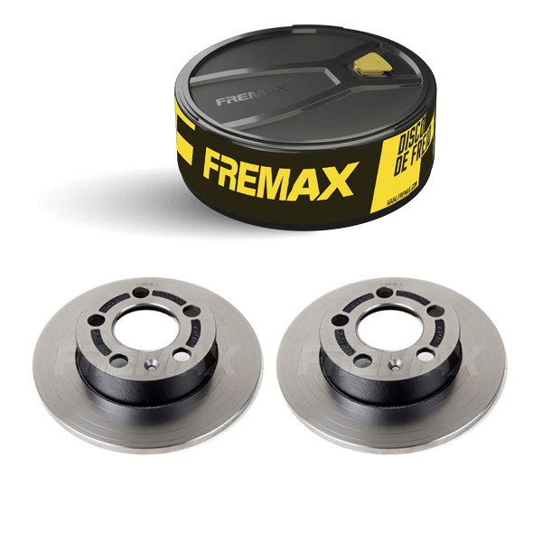 Par de Discos de Freio Traseiro Fremax Polo e Nivus 1 Par Disco De Freio Traseiro Polo Hatch 1.0 2016 Até 2025 Original Fremax