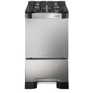 Fogão Mueller Decorato Vetro 4 Bocas Inox Mesa de Vidro