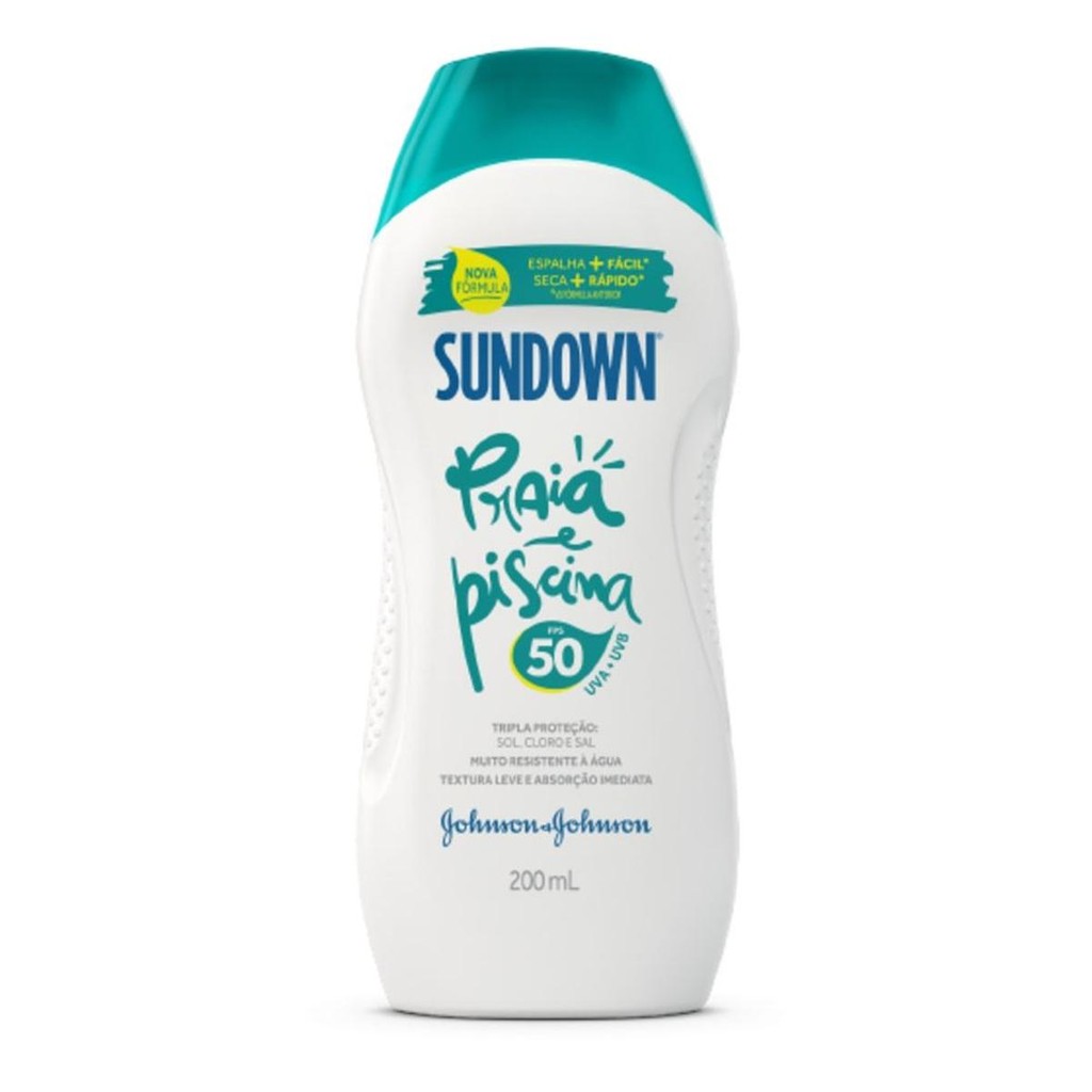 Protetor Solar Sundown Praia e Piscina FPS 50 - 200ml 1 Protetor Solar Sundown Starck FPS 50 200ml