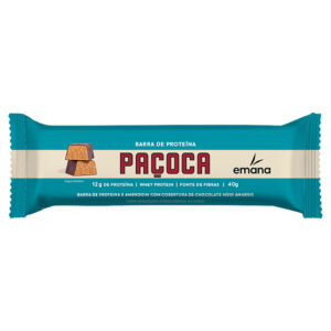 Emana Barra de Proteína 12g de Proteína Sabor Paçoca - 40g