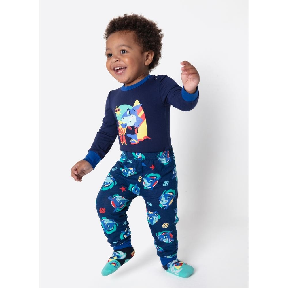 Pijama Beb? Menino Manga Longa Tuba Aloha Puket Viscolycra 1 Pijama Manga Longa Viscolycra Bebê Menino Tuba Aloha - Puket