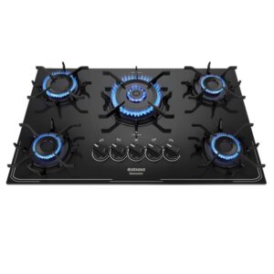 Cooktop 5 Bocas Itamaster Itatiaia Mesa de Vidro e Tripla Chama