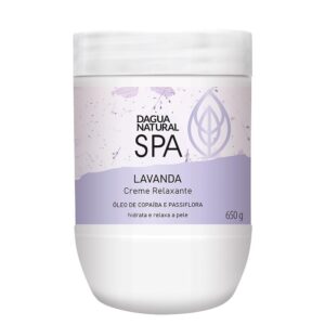 Creme Relaxante Dagua Natural Spa Lavanda Óleo de Copaíba e Passiflora 650g Hidrata e Relaxa a Pele