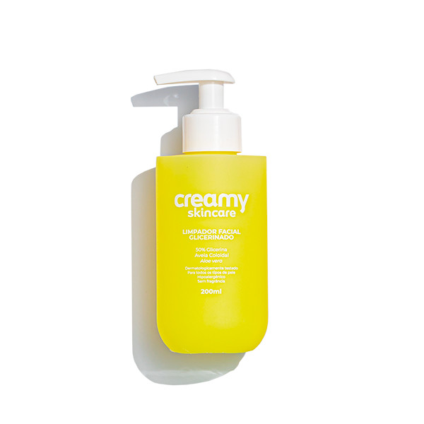 Limpador Facial Glicerinado - Pele Sens?vel - 200ml 1 Limpador Glicerinado - Limpador Facial Pele Sensível - Creamy Skincare - 200ml