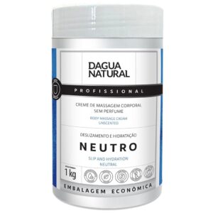 Pote Creme De Massagem Corporal Hidratante Dagua Natural Neutro 1kg Sem Perfume Hidratação