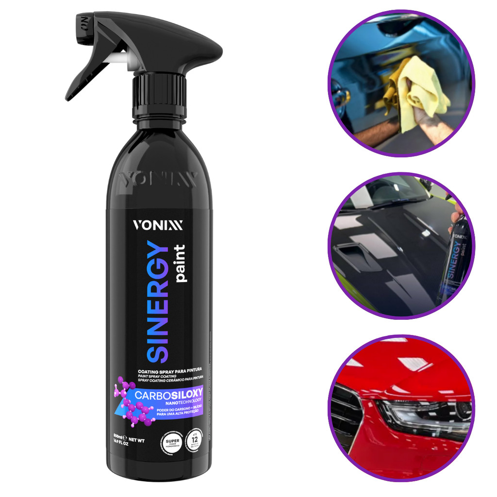 Sinergy Paint Vonixx 500ml - Coating Spray Prote??o Cer?mica 1 Sinergy Paint Vonixx 500ml - Coating Spray para Pinturas