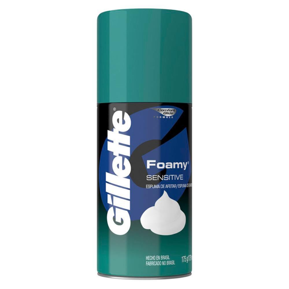 GILLETTE ESPUMA DE BARBEAR PELE SENS?VEL - 175g 1 GILLETTE ESPUMA DE BARBEAR PELE SENSÍVEL COM 175G