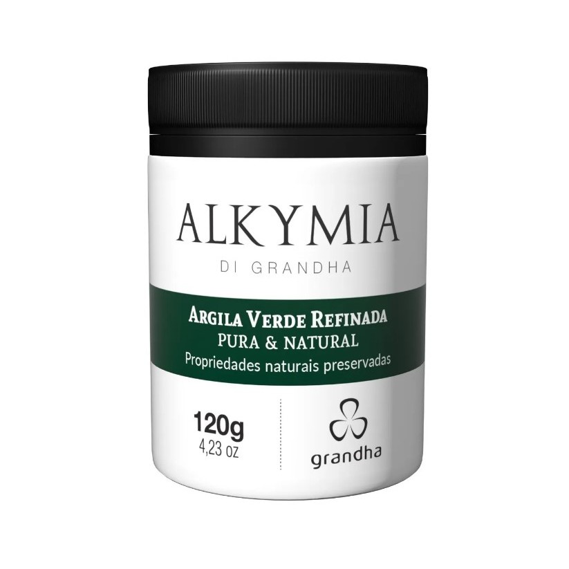 Argila Verde Refinada Alkymia - Pele Oleosa 1 Argila Verde Refinada Alkymia DI Grandha 120g Argiloterapia