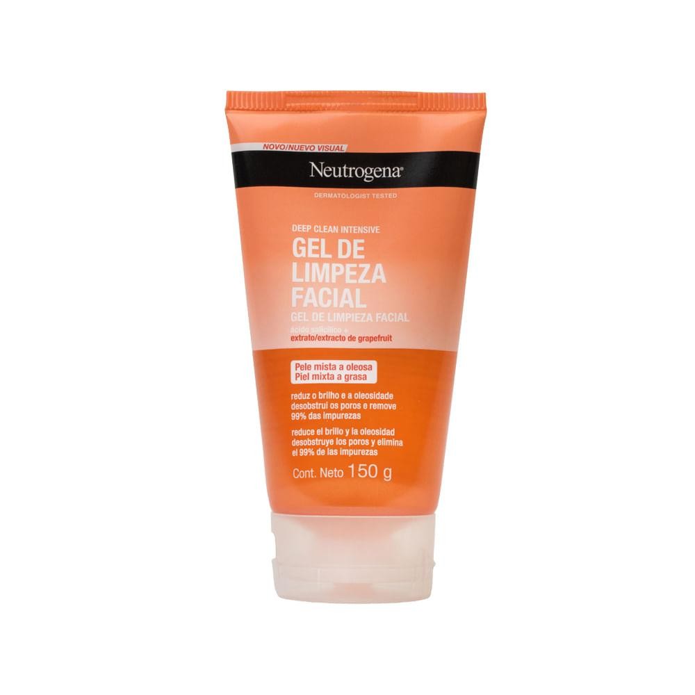 Neutrogena Deep Clean Gel Facial Grapefruit 150g 1 Neutrogena Deep Clean Gel de Limpeza Facial Grapefruit 150g