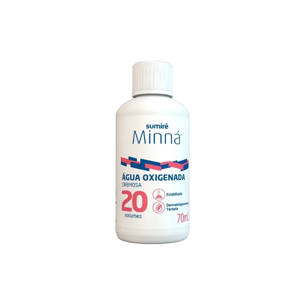 ?gua Oxigenada Minn? Cremosa 20 Volumes 70ml 1 água Oxigenada Minná Cremosa 20 Volumes 70ml