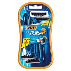 Aparelho Bic Comfort 3 Cabeça Móvel Pele Normal Embalagem com 4 Unidades