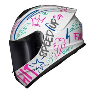 Capacete Race Tech Hit Faster Branco