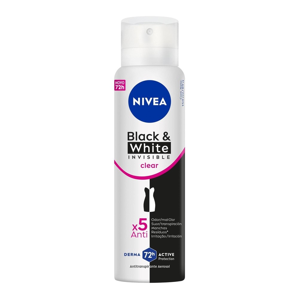 Desodorante Aero N?vea Feminino B& 1 Desodorante Aero Nívea Feminino B&W 150ml