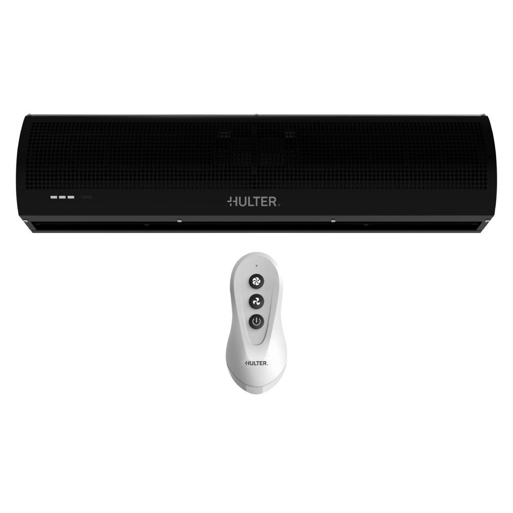 Cortina de Ar Hulter 90cm com Controle Remoto 220V Preta 1 Cortina de Ar Hulter 90 cm Com Controle Preta - 220V