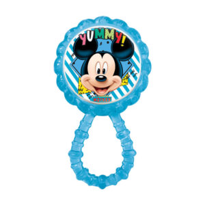 Chocalho Baby Go Mickey com Mordedor Azul para Bebês