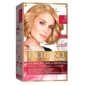Tintura Imédia Excellence 8 Louro Claro 47g