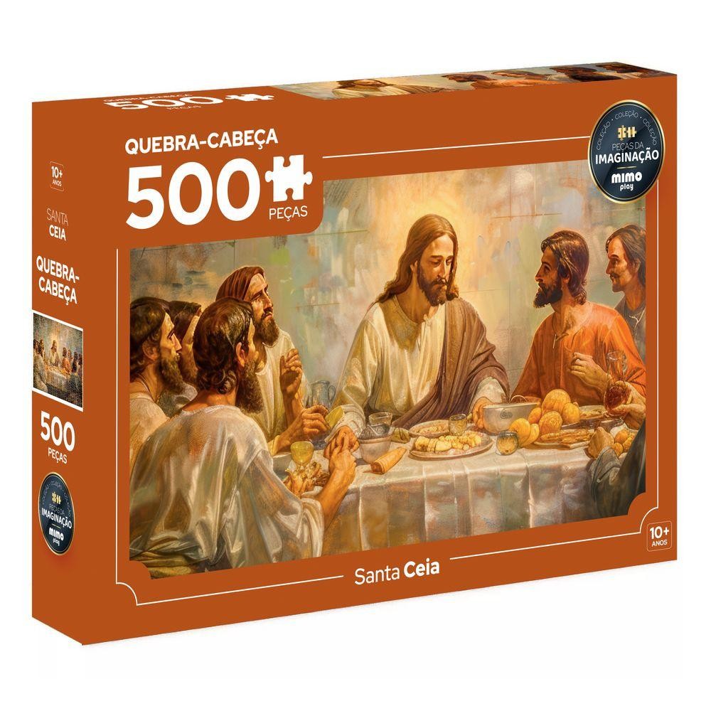 Quebra-Cabeça Santa Ceia 500 Peças - Mimo 1 Quebra-Cabeça Santa Ceia 500 Peças - Mimo
