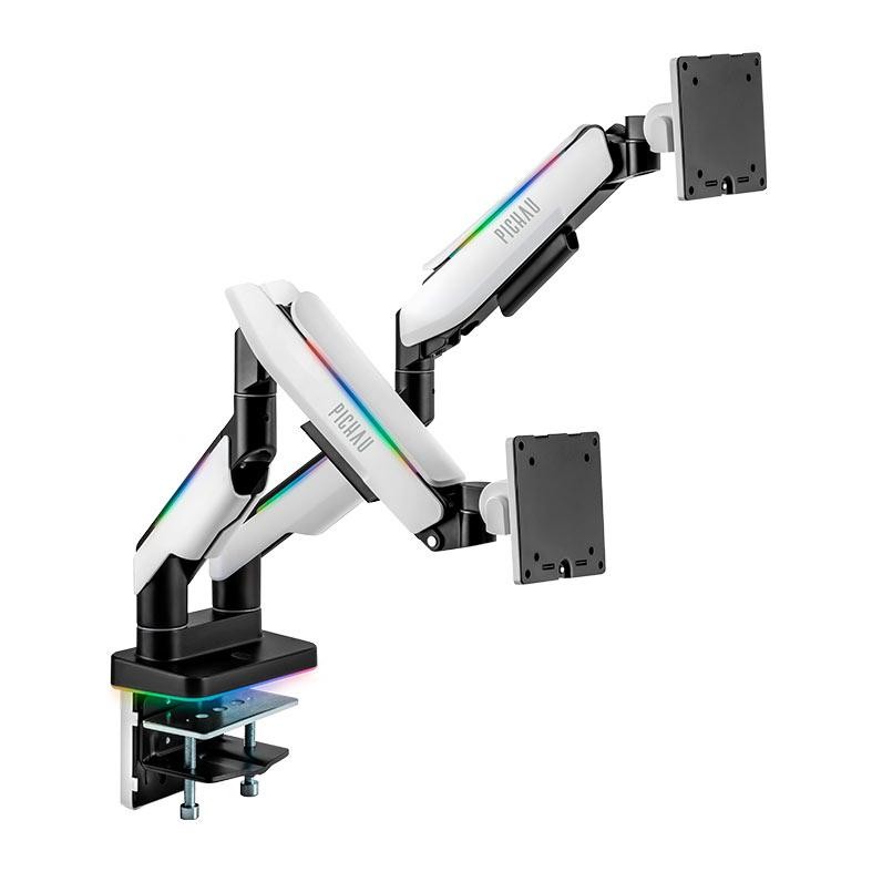 Suporte Articulado Duplo para Monitores RGB Pichau Serpens 200 Pro 1 Suporte Articulado Dois Monitores ou TV Pichau Serpens200Pro,RGB,17~35Pol.Preto,PG-SRP200PRO-RGB01
