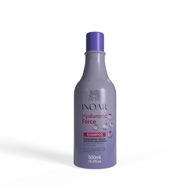 Shampoo Inoar Hyaluronic Force 500ml - Hidrata??o Profunda 1 Inoar Hyaluronic Force Shampoo 500ml
