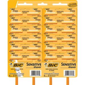 Aparelho Bic Sensitive Shaver 12 Embalagens com 2 Unidades