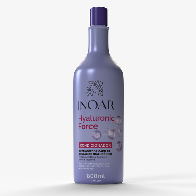 Condicionador Inoar Hyaluronic Force 800ml - Hidrata??o Profunda 1 Inoar Hyaluronic Force Condicionador 800ml