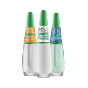 Kit Revitanail Base Branco + Solução Concentrada Óleo Impala