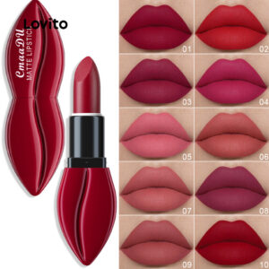 Lovito Casual Cor Lisa Desenvolvimento Todos Os Dias Cores Versáteis Brilho Labial Para Mulheres LCS09090