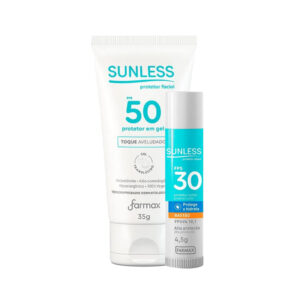 Kit Protetor Solar Facial e Labial Sunless FPS 50 e 30