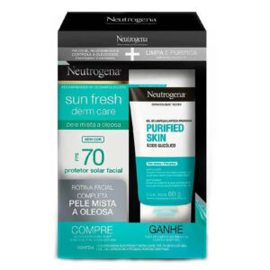Kit Neutrogena Protetor Solar Facial Fps70 Sem Cor 40g + Gel De Limpeza 60g