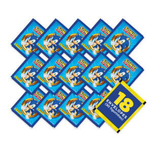 Kit 18 Envelopes Figurinhas Sonic The Hedgehog Panini - 90 Unid