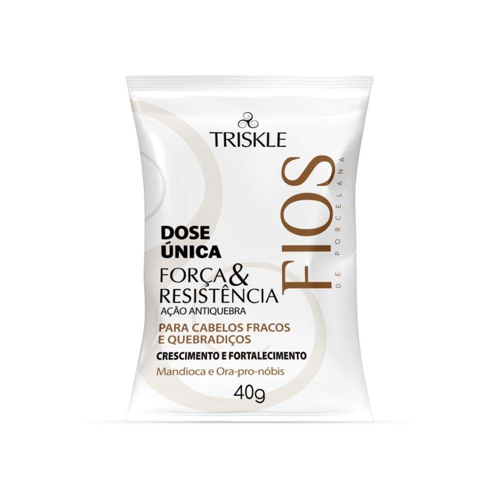 Triskle Dose ?nica For?a Cabelo 40g 1 Triskle Dose Única Forca E Resistência 40g