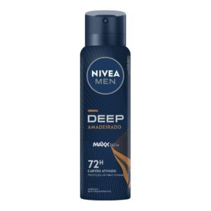 Desodorante Antitranspirante Aerossol NIVEA MEN Deep Amadeirado MaxxTech 150 ml