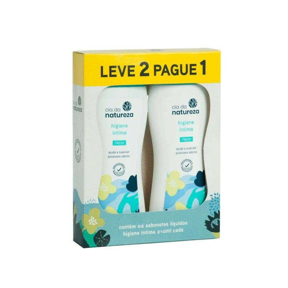 Sabonete ?ntimo Cia da Natureza Fresh 210ml 1 Sabonete Íntimo Cia Da Natureza Fresh Lv2 Pg1 210ml