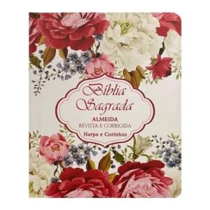 Bíblia Sagrada Pequena ARC | Letra Maior | Harpa | Capa Dura Arranjos Flores