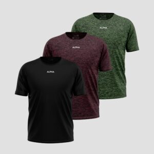 Kit 3 Camisetas Dry Alpha Masculina