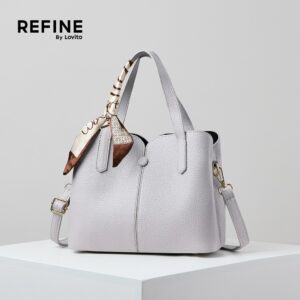 (Refine by Lovito) Bolsa de Ombro Pequena Elegante com Faixa para Mulheres LR15E003