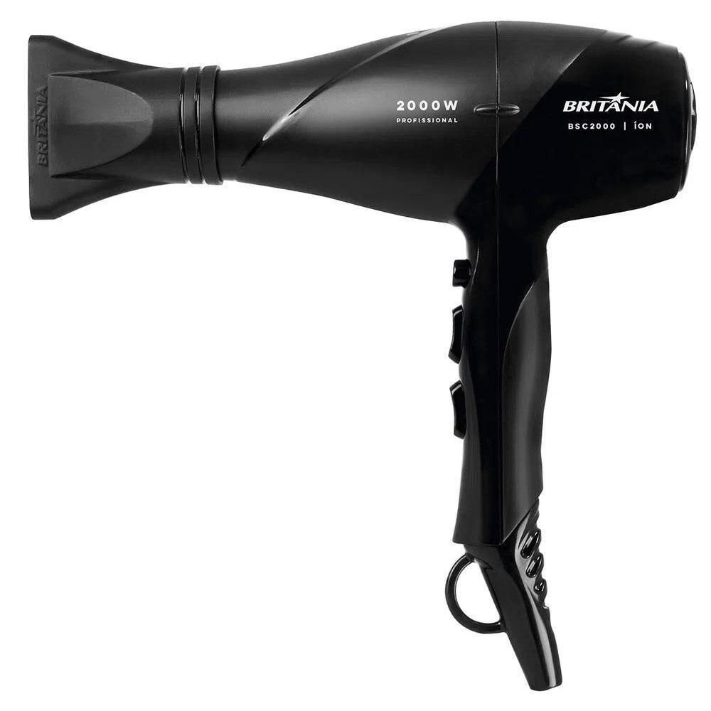 Secador de Cabelo Britânia BSC2000 - 2000 Watts - Preto 1 Secador de Cabelo Britânia BSC2000, 2000 watts