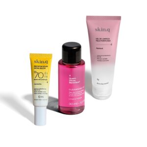 Combo Mini Skincare: Gel de Limpeza Facial 50g + Protetor Solar Facial 10ml + Óleo de Limpeza Facial 30ml