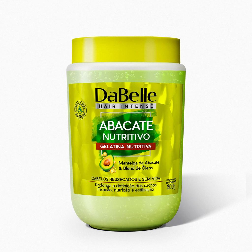 Gelatina Abacate DaBelle Hair 800g - Nutri??o e Defini??o 1 Gelatina Abacate Nutritivo Dabelle Hair 800g