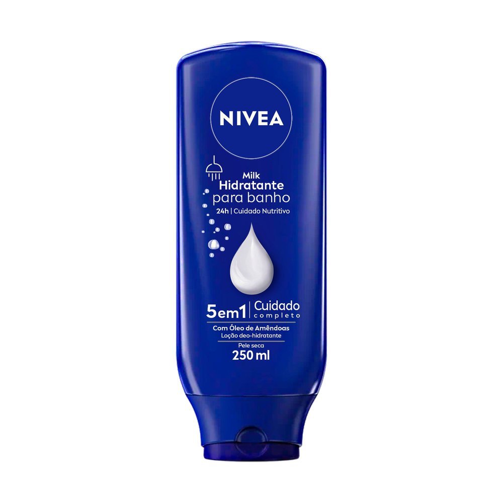 Creme Hidratante Corporal Nivea Milk Para Banho 250ml 1 Creme Hidratante Corporal Nivea Milk Para Banho Creme Desodorante 250ml