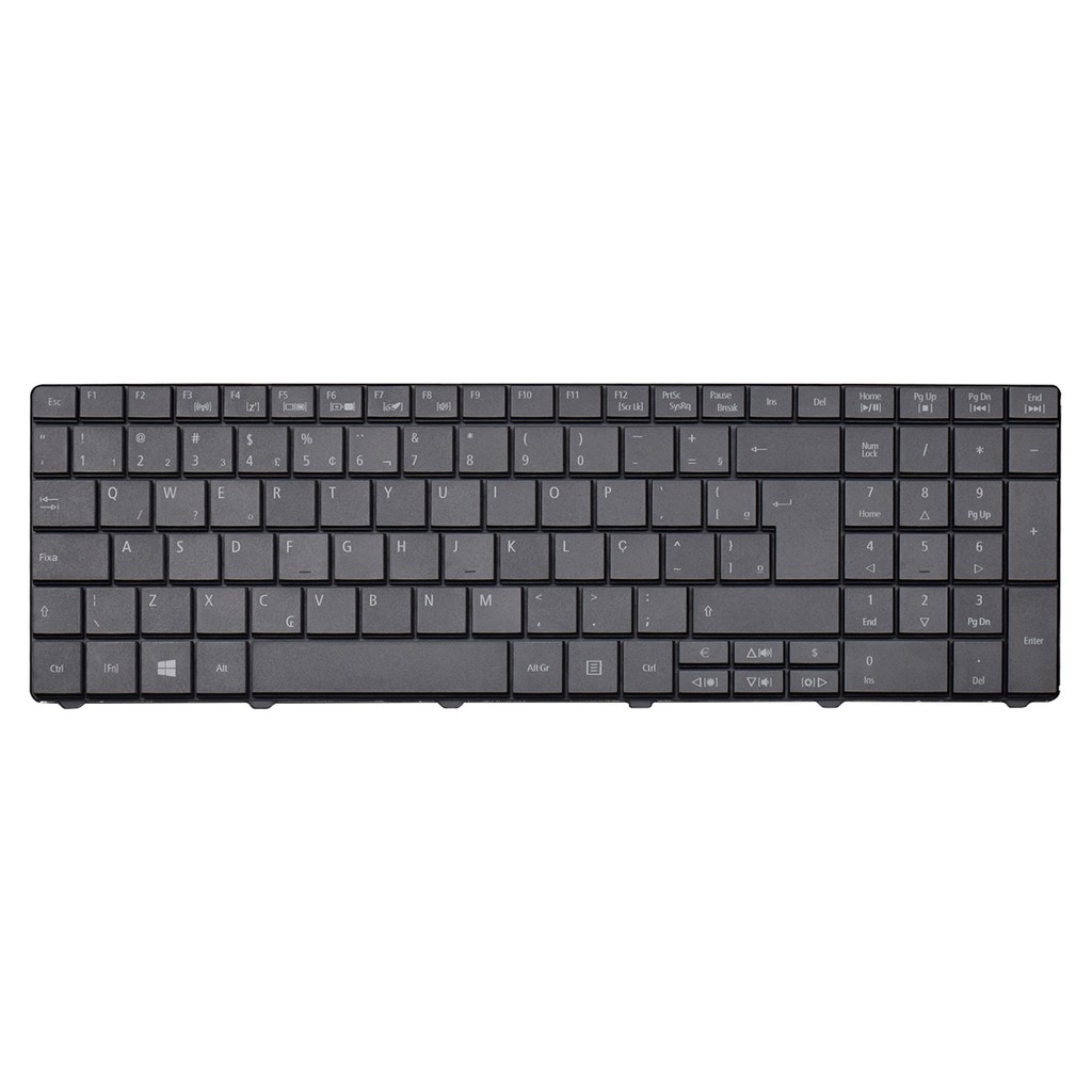 Teclado para Notebook Acer Aspire E1-571 ABNT2 Preto 1 Teclado para Notebook Acer Aspire E1-571 MP-09G36PA-6981W