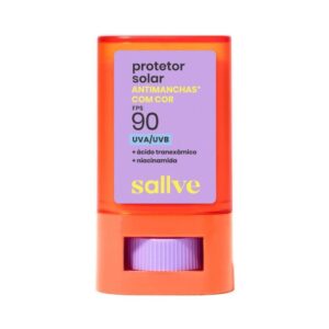 Protetor Solar Sallve Bastão com Cor Antimanchas FPS 90 Cor 3 15g