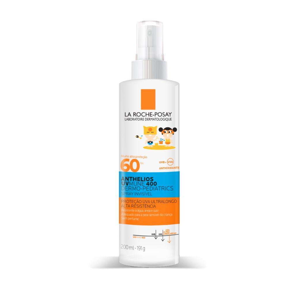 Protetor Solar La Roche Posay Anthelios Uvmune 400 Infantil 75ml 1 Protetor Solar La Roche Posay Anthelios Uvmune 400 Dermo Pediatrics FPS 60 Spray Invisível com 75ml