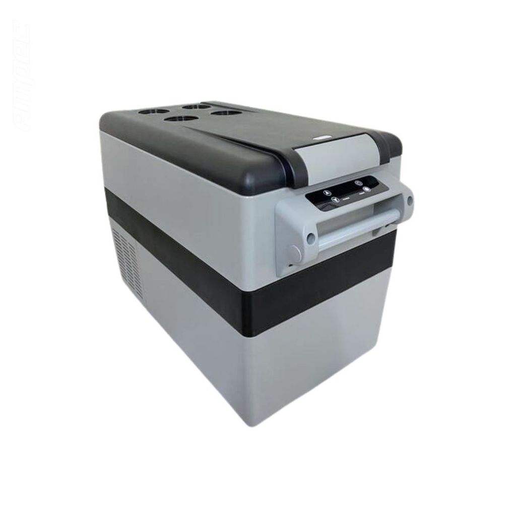 Geladeira Port?til 45L Compressor Quadrivolt MaxFreeze 1 Mini Geladeira Portátil 45 Litros12V/24V 110v/220v Caminhão Ônibus Van Pesca Camping Barco