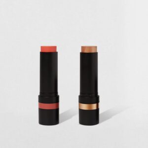 Kit Blush em Bastão Coral + Iluminador em Bastão Bronze Océane Edition (2 Produtos)