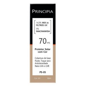 Protetor Solar Facial Principia FPS70 Cor 3.0 PS-05 30ml
