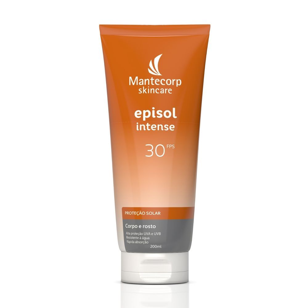 Protetor Solar Episol Intense FPS30 200ml 1 Protetor Solar Episol Intense FPS 30 Corpo e Rosto 200ml